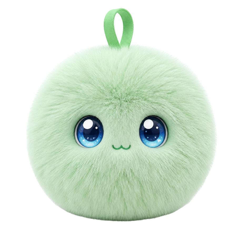 Peluche IA Kumii Hana vert menthe