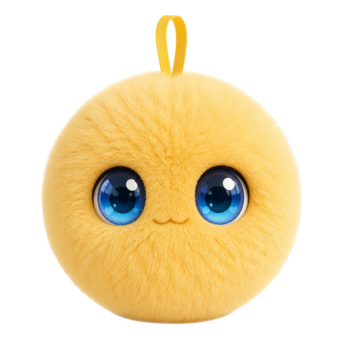 Peluche IA Kumii Hina jaune solaire