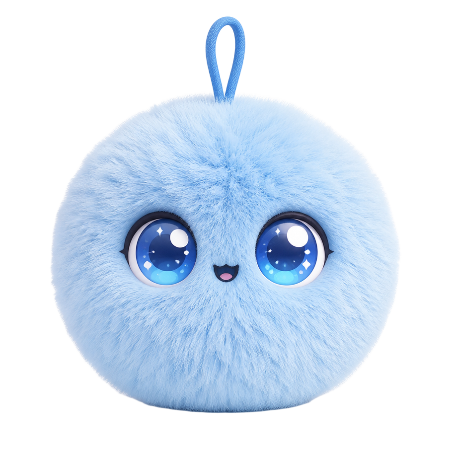 Peluche IA Kumii Yuki bleu ciel